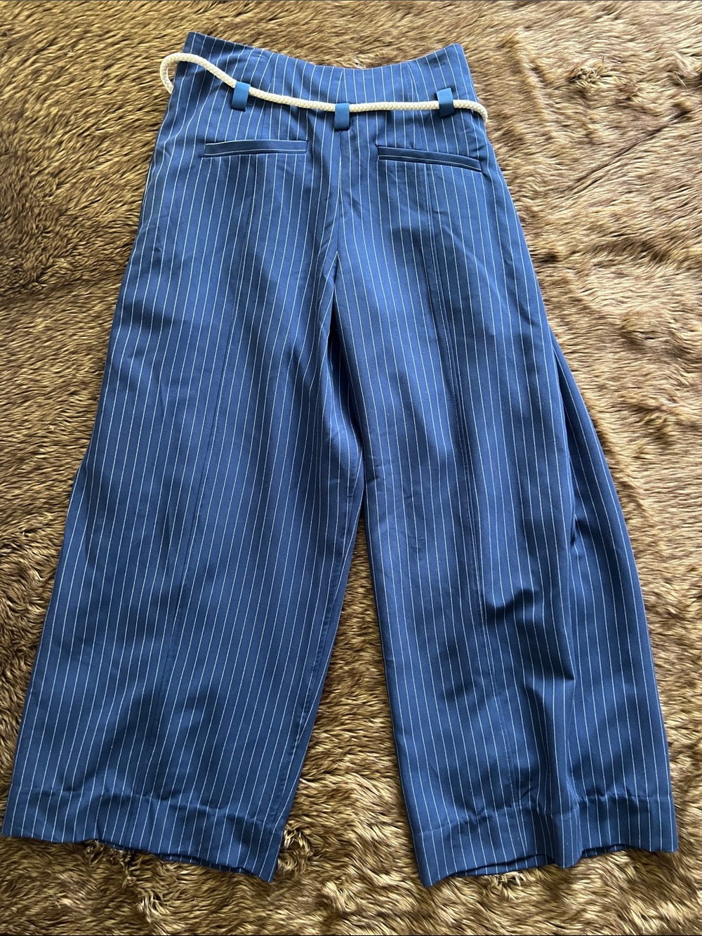 NWT Free People Striped Wide Leg Pants - Picture 5 of 6